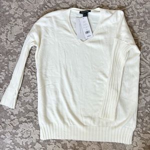French Connection white sweater
